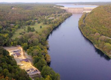 Bull Shoals treatment plant next to White River